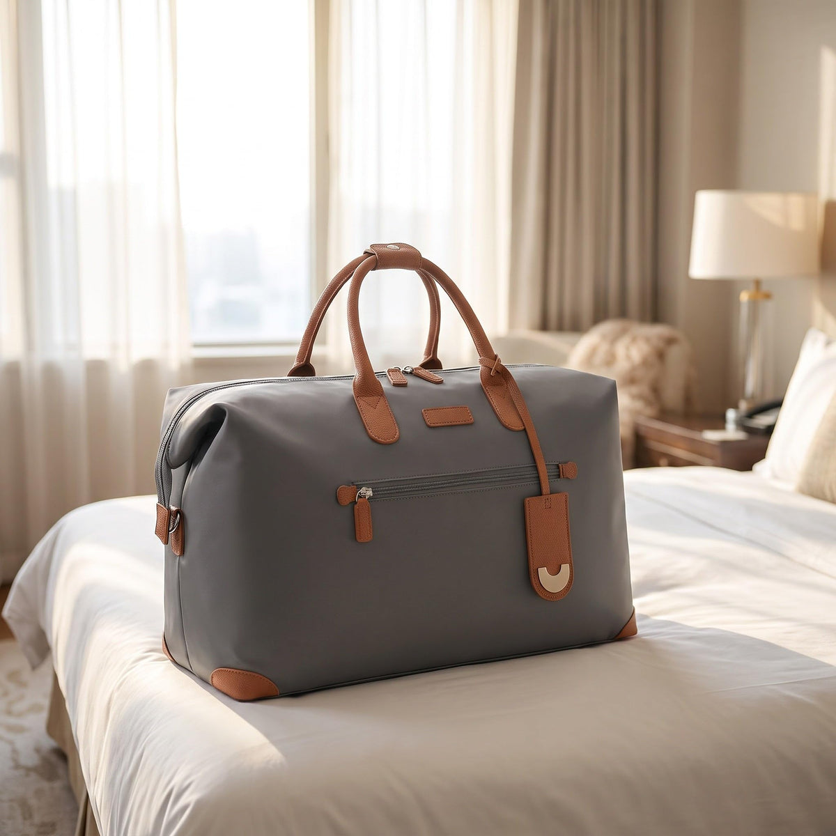 JUSTPACK Mayfair Weekender Bag in Grey