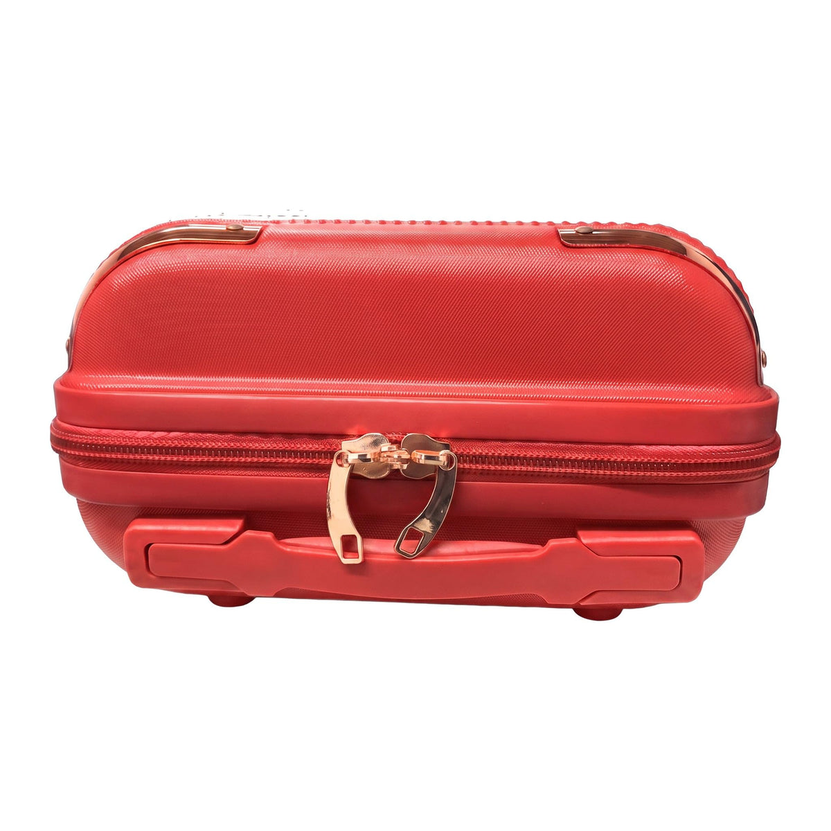GRANT Fluted Hard Shell Suitcase in Red, 12" Vanity Case (11L)
