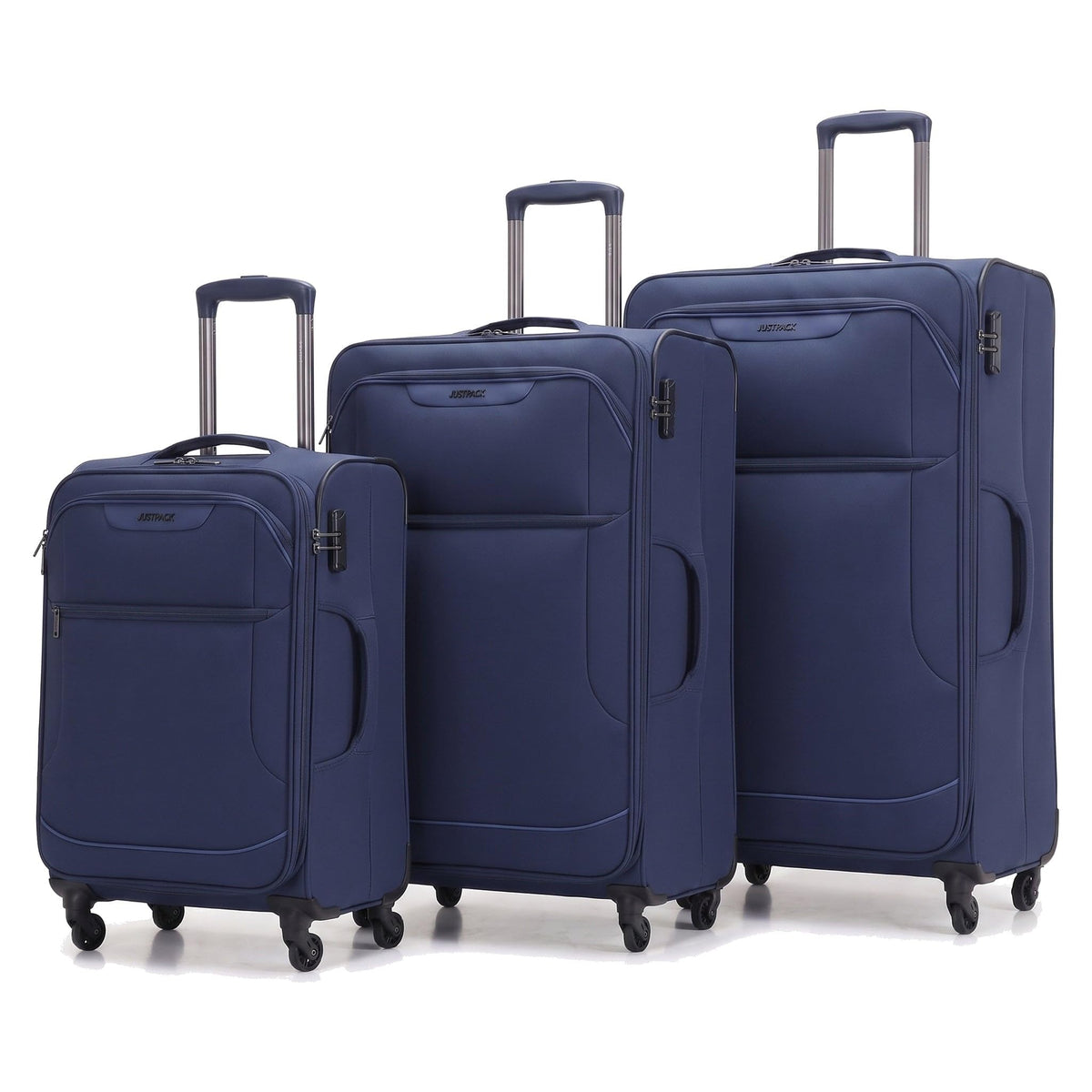 Justpack BL78 Soft Shell Suitcase in Navy