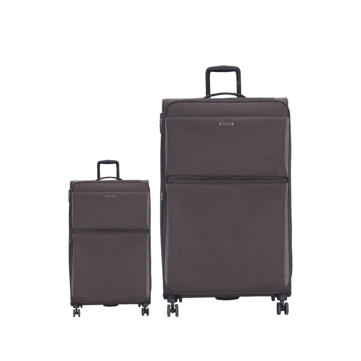 Grant Tailored Soft Shell Luggage Set with TSA Locks in Brown Olive
