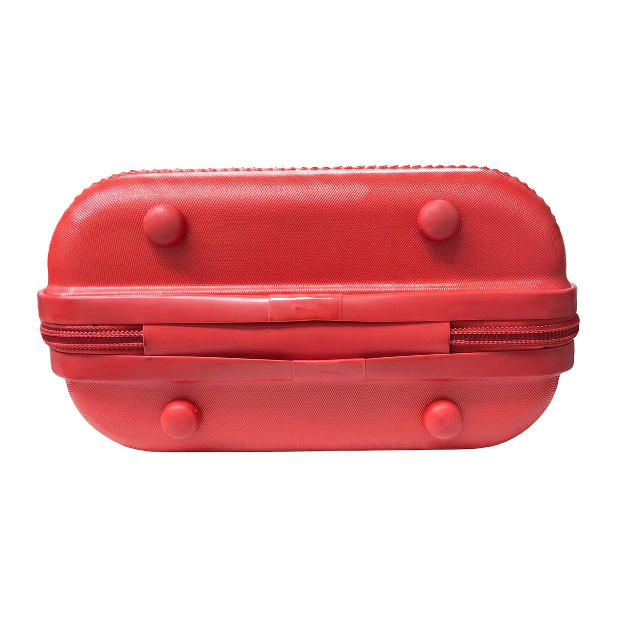 GRANT Fluted Hard Shell Suitcase in Red, 12" Vanity Case (11L)