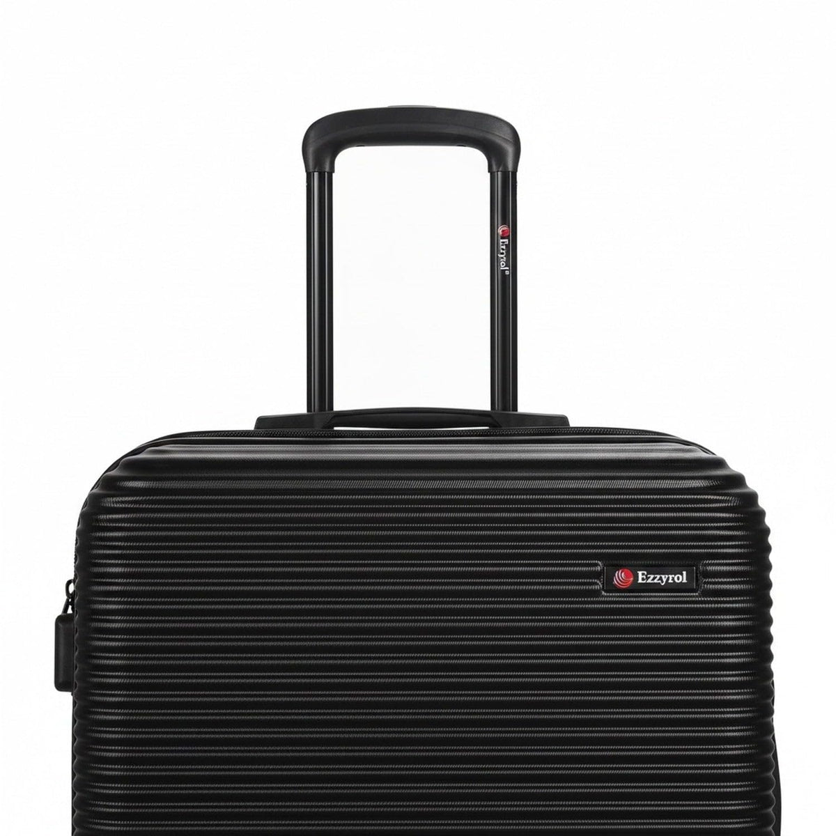 Ezzyrol 8440 ABS Hard Shell Luggage Set of 5 in Black, Set of 5, 20 26 28 30 32 Inch