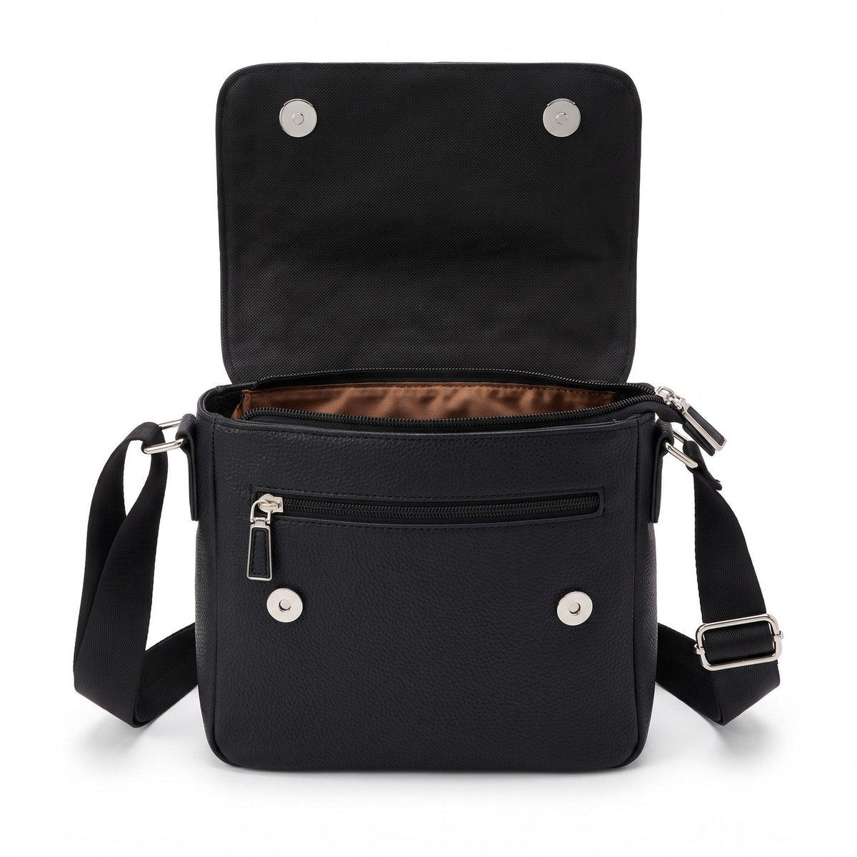 JUSTPACK Fold flap-over crossbody bag, flap open