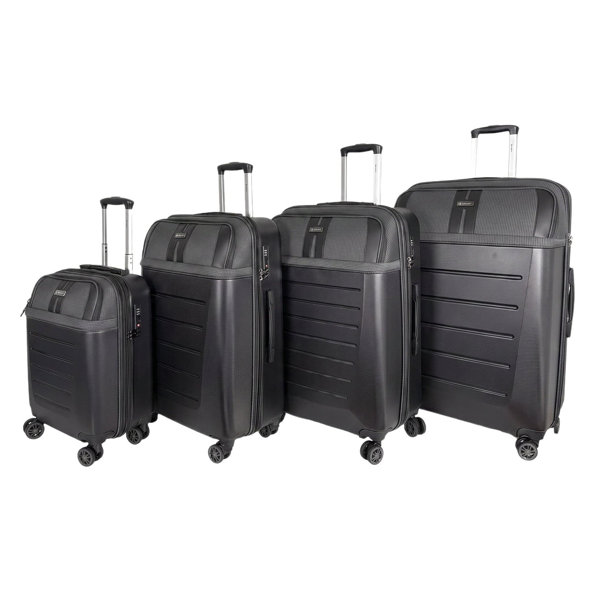 GRANT Highbred Suitcase Set in Black