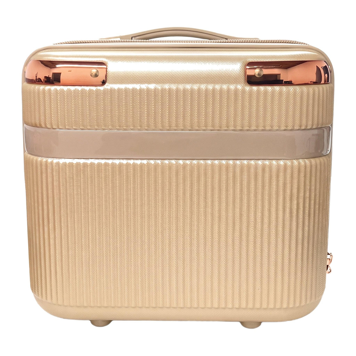 GRANT Fluted Hard Shell Suitcase in Rose Gold