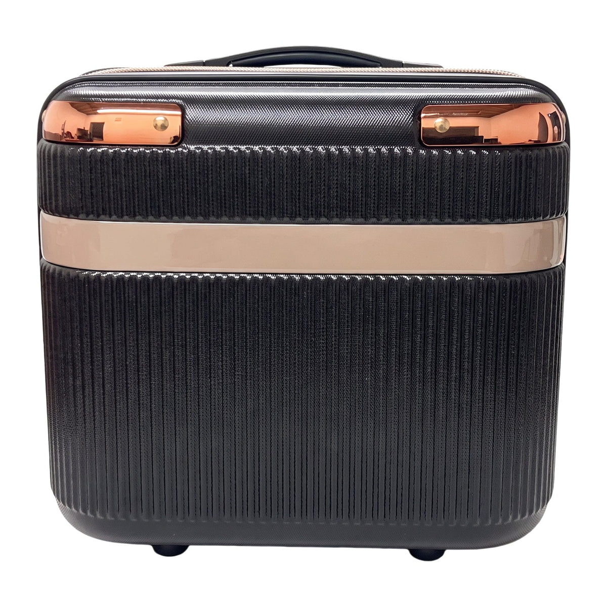 GRANT Fluted Hard Shell Suitcase in Black