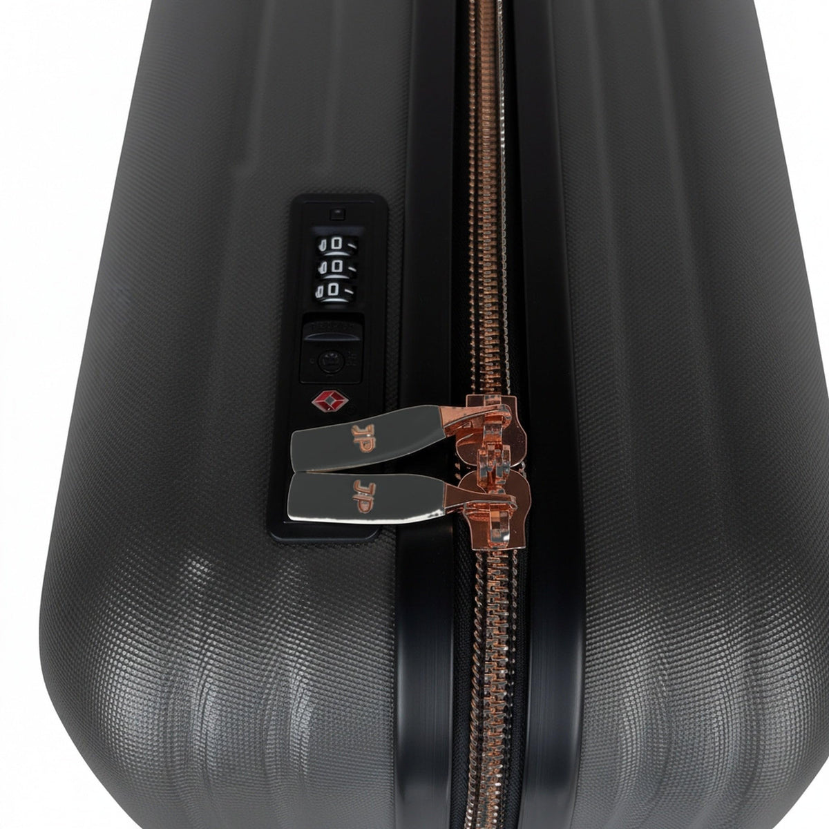 JustPack 8889 Curve Hard Shell Suitcase - Lightweight ABS Cabin Luggage & 4-Piece Set in Dark Grey