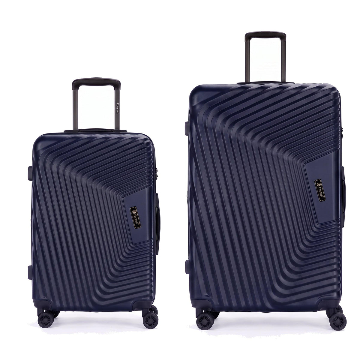 Ezzyrol Grays ABS Hard Shell Luggage Set in Navy Blue, Set of 2, 20 and 32 Inch