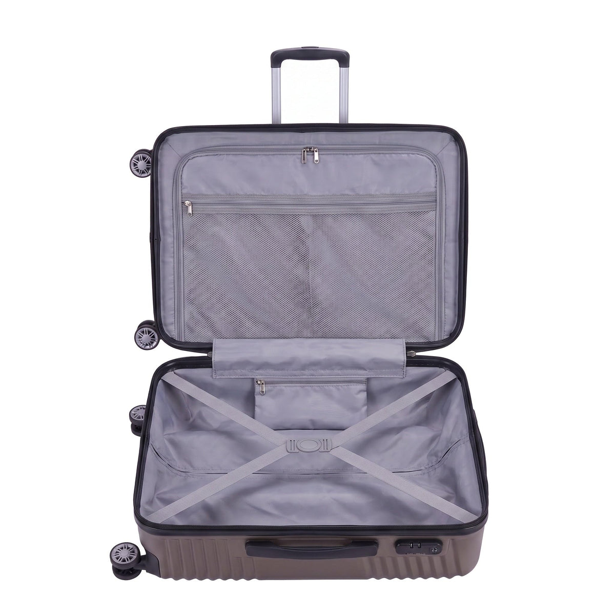 Ezzyrol Grays ABS Hard Shell Suitcase in Brown