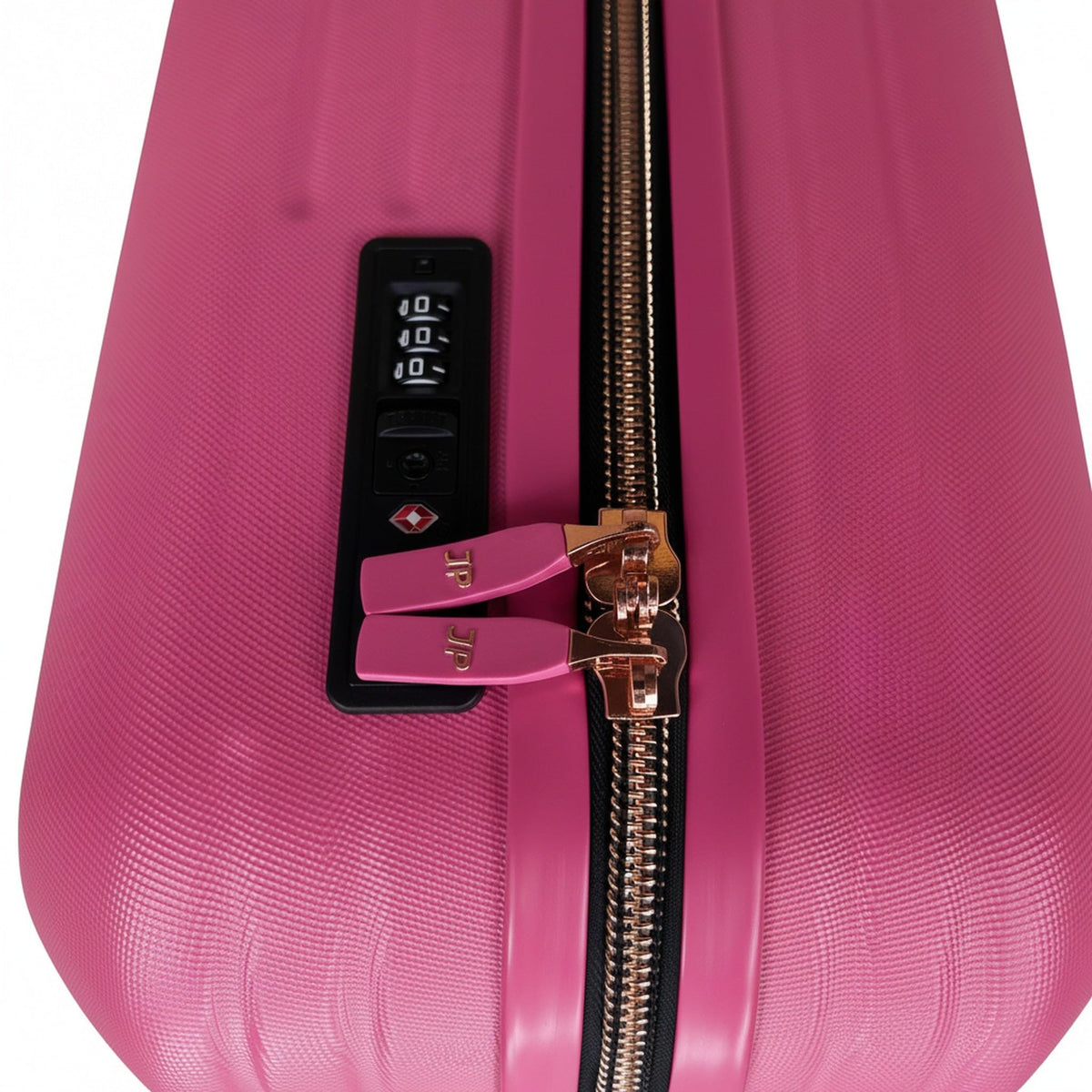 JustPack 8889 Curve Hard Shell Suitcase - Lightweight ABS Cabin Luggage & 4-Piece Set in Pink