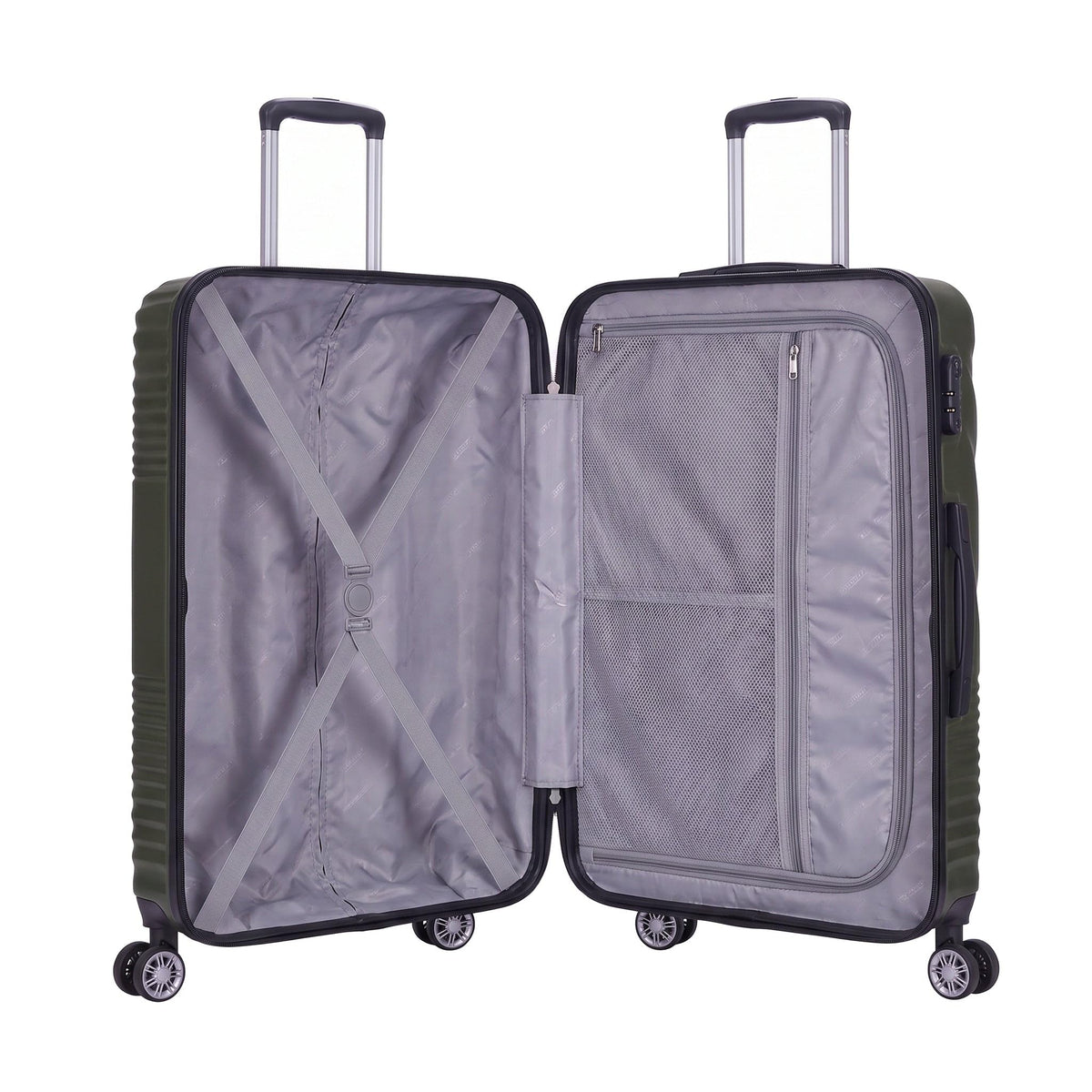 Ezzyrol Grays ABS Hard Shell Suitcase in Army Green