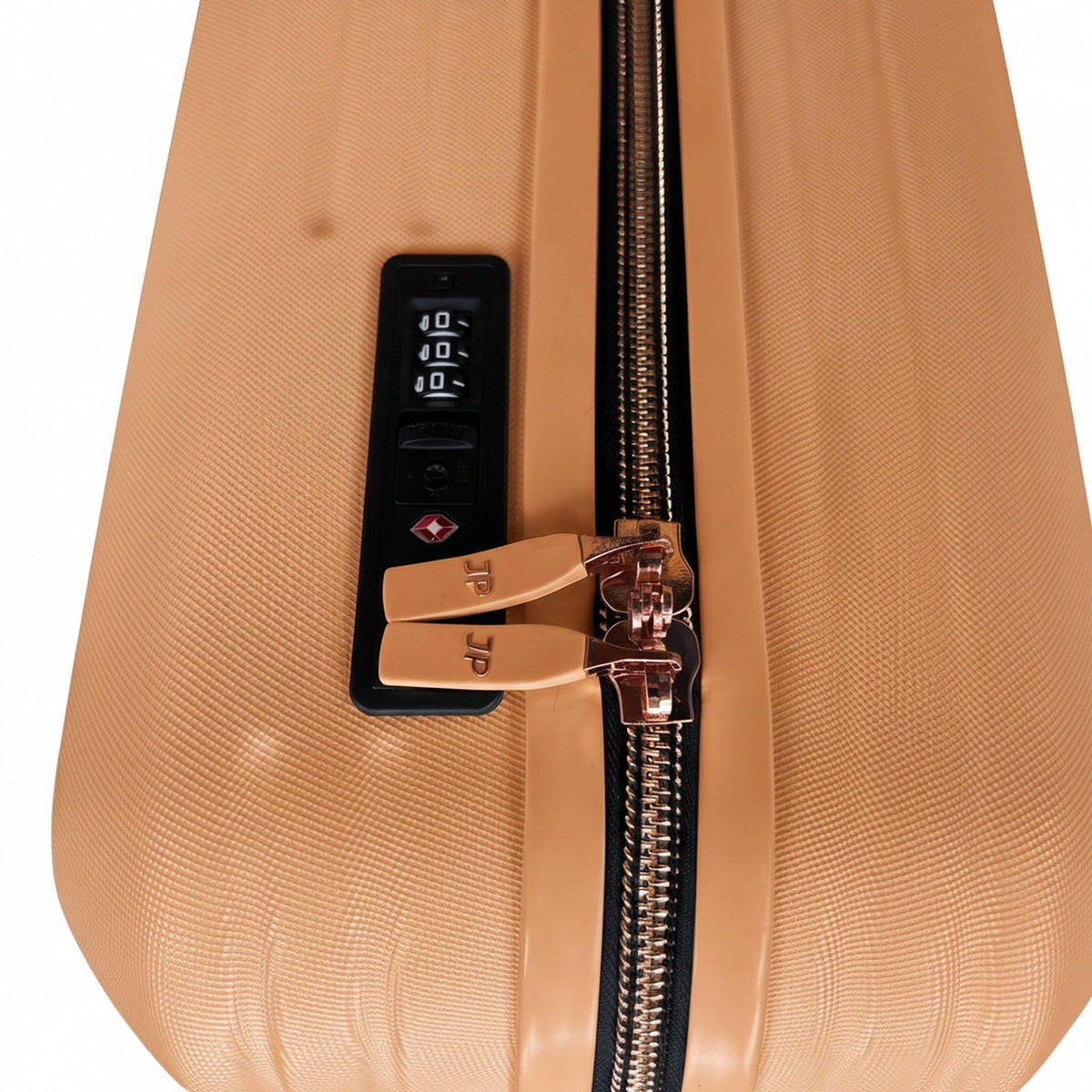 JustPack 8889 Curve Hard Shell Suitcase - Lightweight ABS Cabin Luggage & 4-Piece Set in Orange