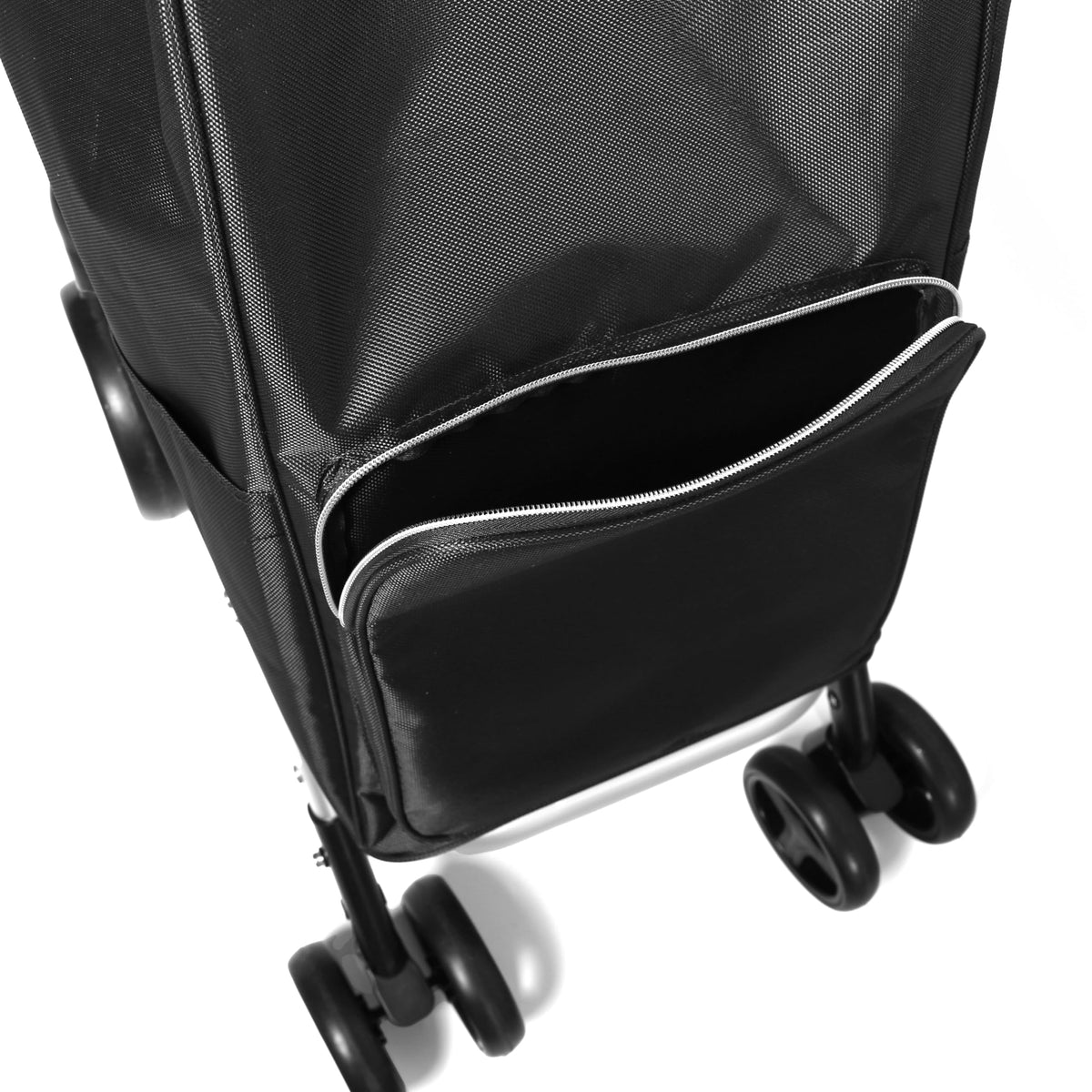 Ezzyrol 50L Folding Shopping Trolley in Black