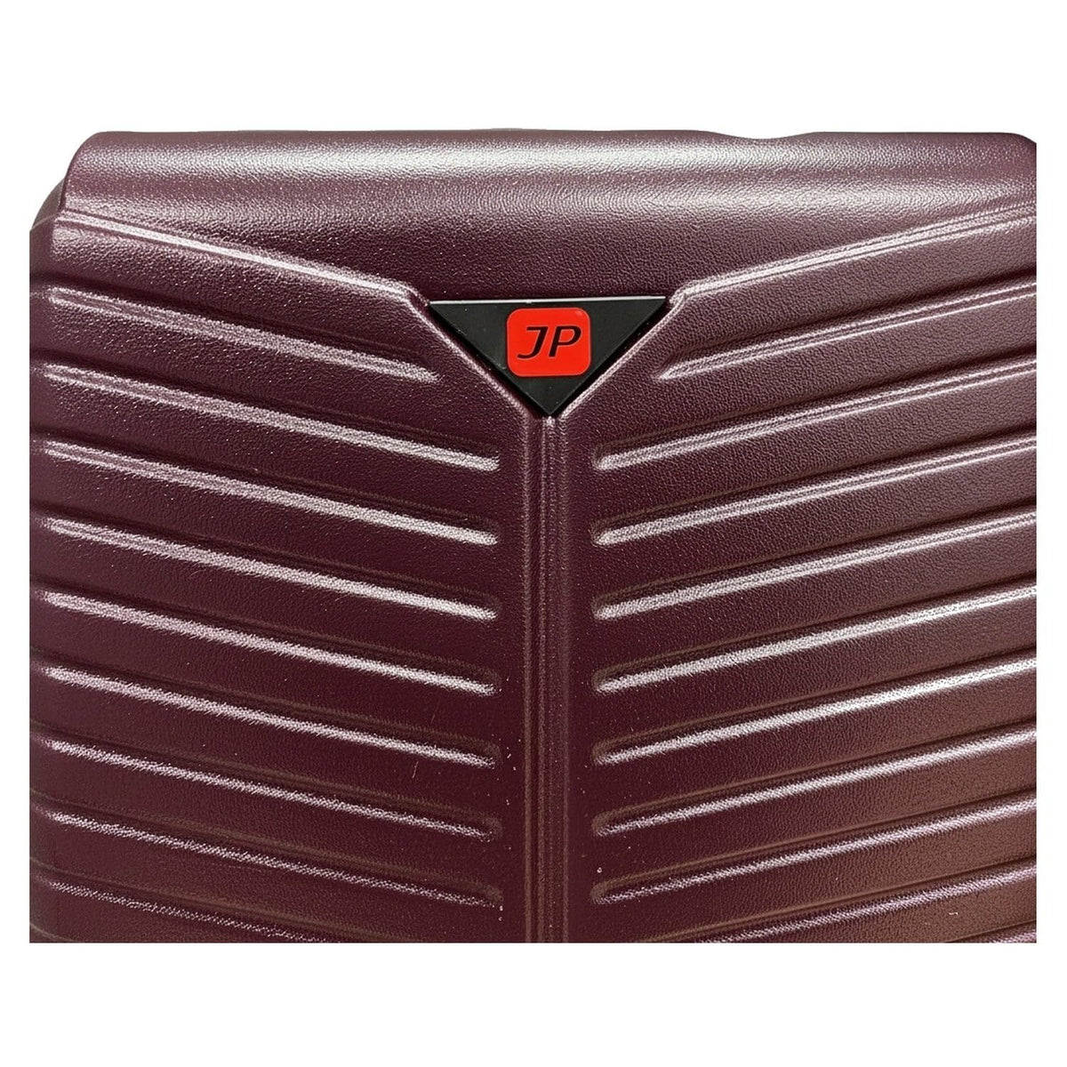 Ezzyrol Flint Ribbed Hard Shell Suitcase in Burgundy