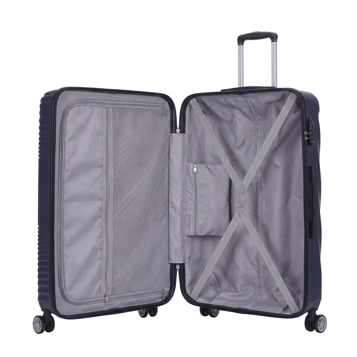 Ezzyrol Grays ABS Hard Shell Suitcase in Navy Blue