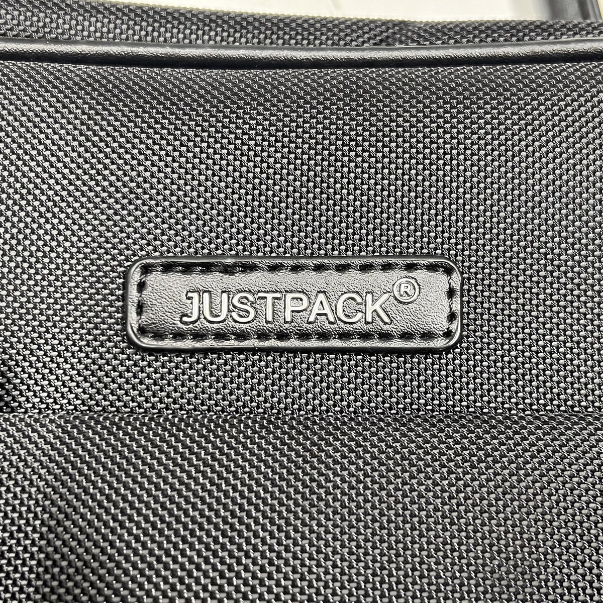 JUSTPACK Ledger laptop briefcase, material front badge
