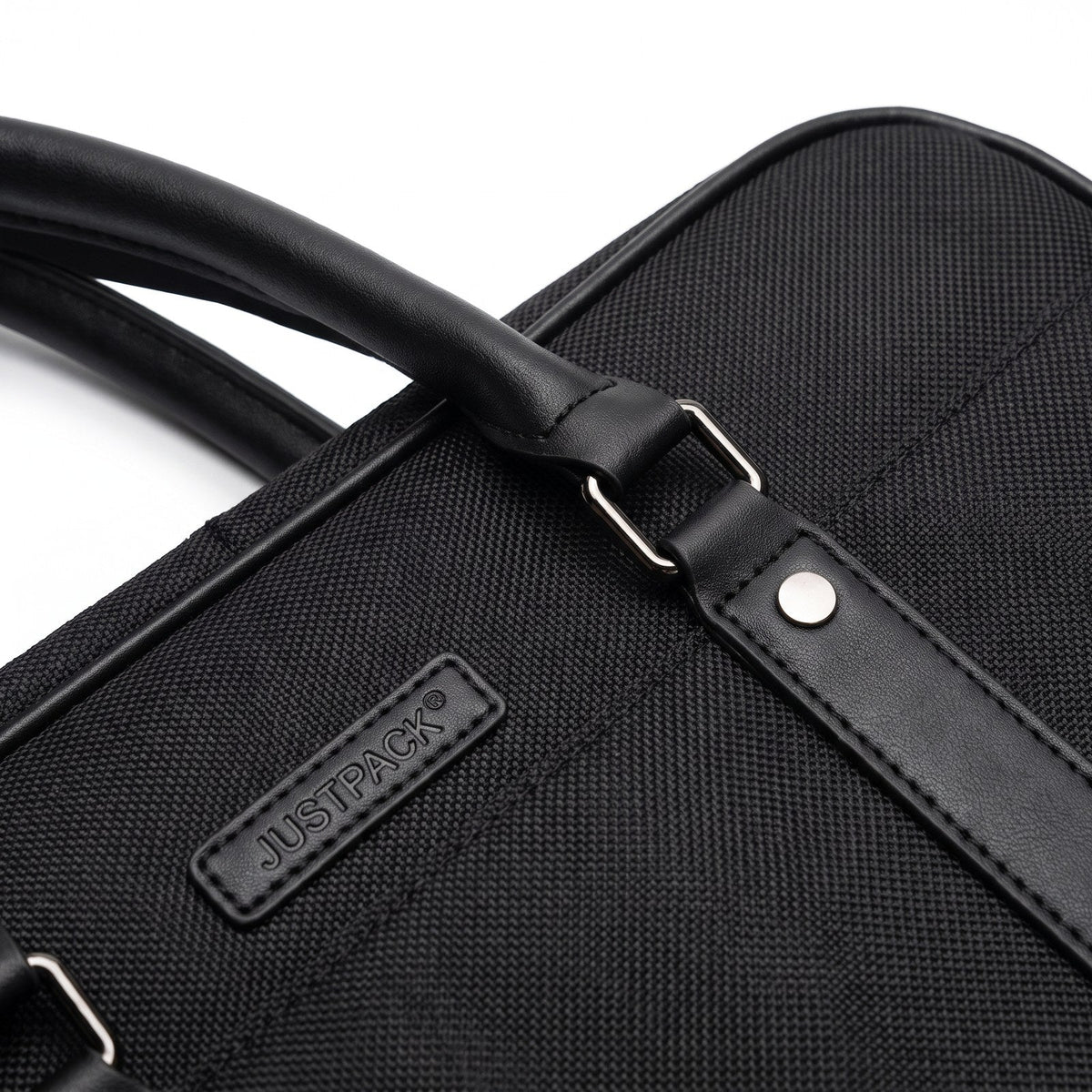 JUSTPACK Ledger laptop briefcase, handle hardware