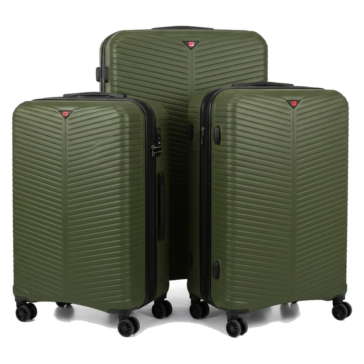 Army Green 3 piece suitcase set