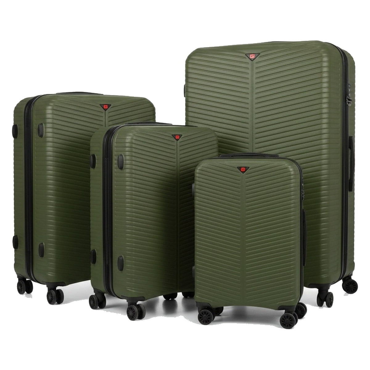 Army Green 4 piece suitcase set