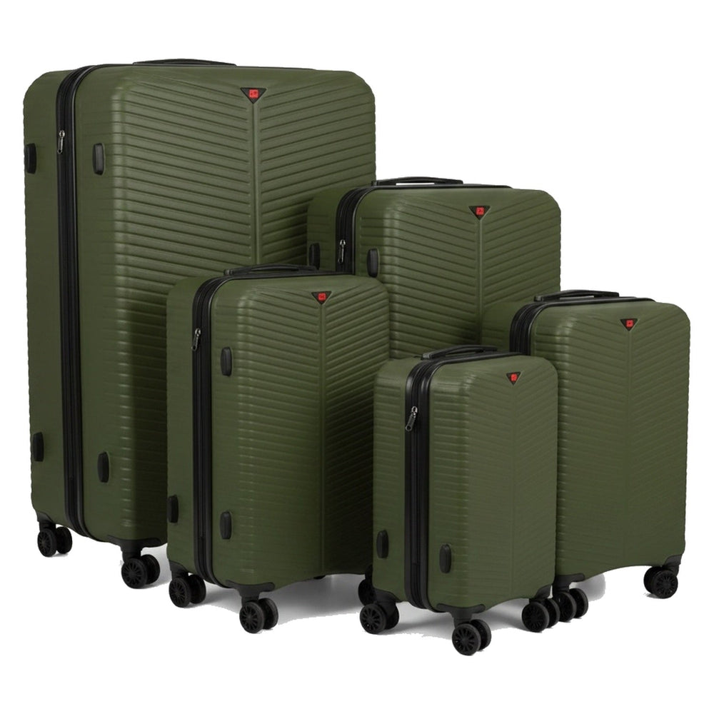 Army Green 5 piece suitcase set