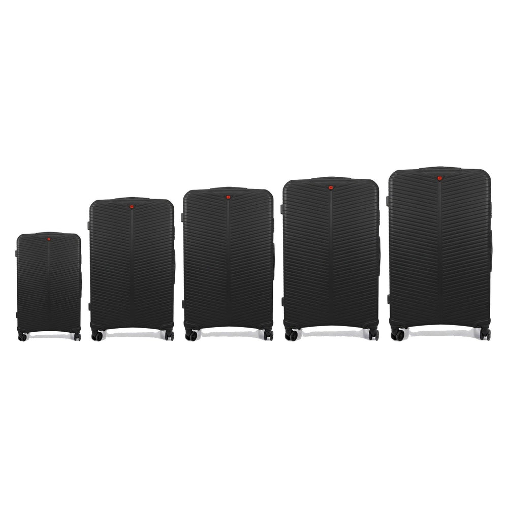 Black hard shell suitcase