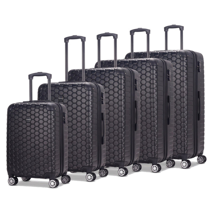 Black honeycomb suitcase