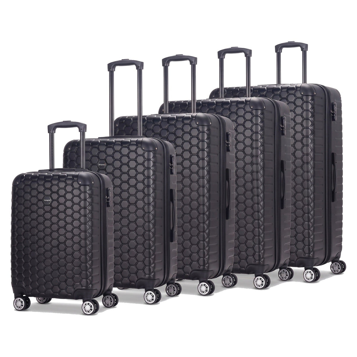 Black honeycomb suitcase