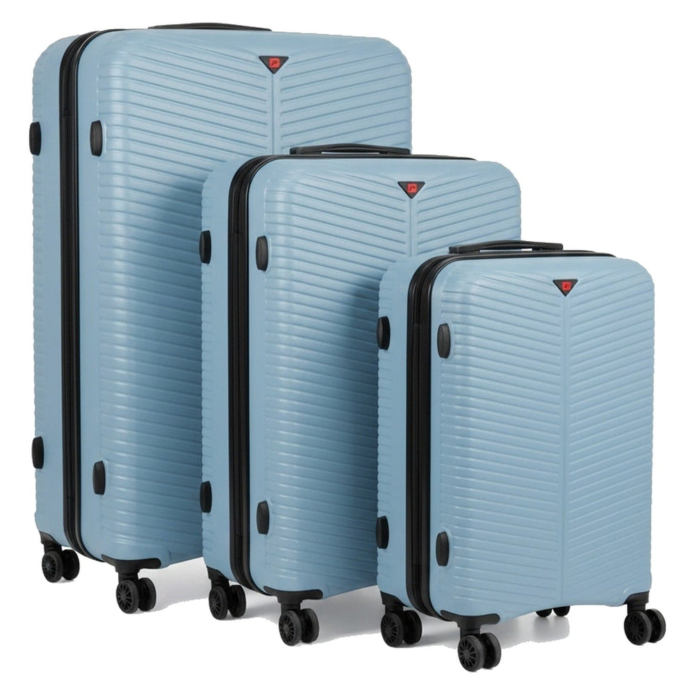 Sky Blue 3 piece suitcase set