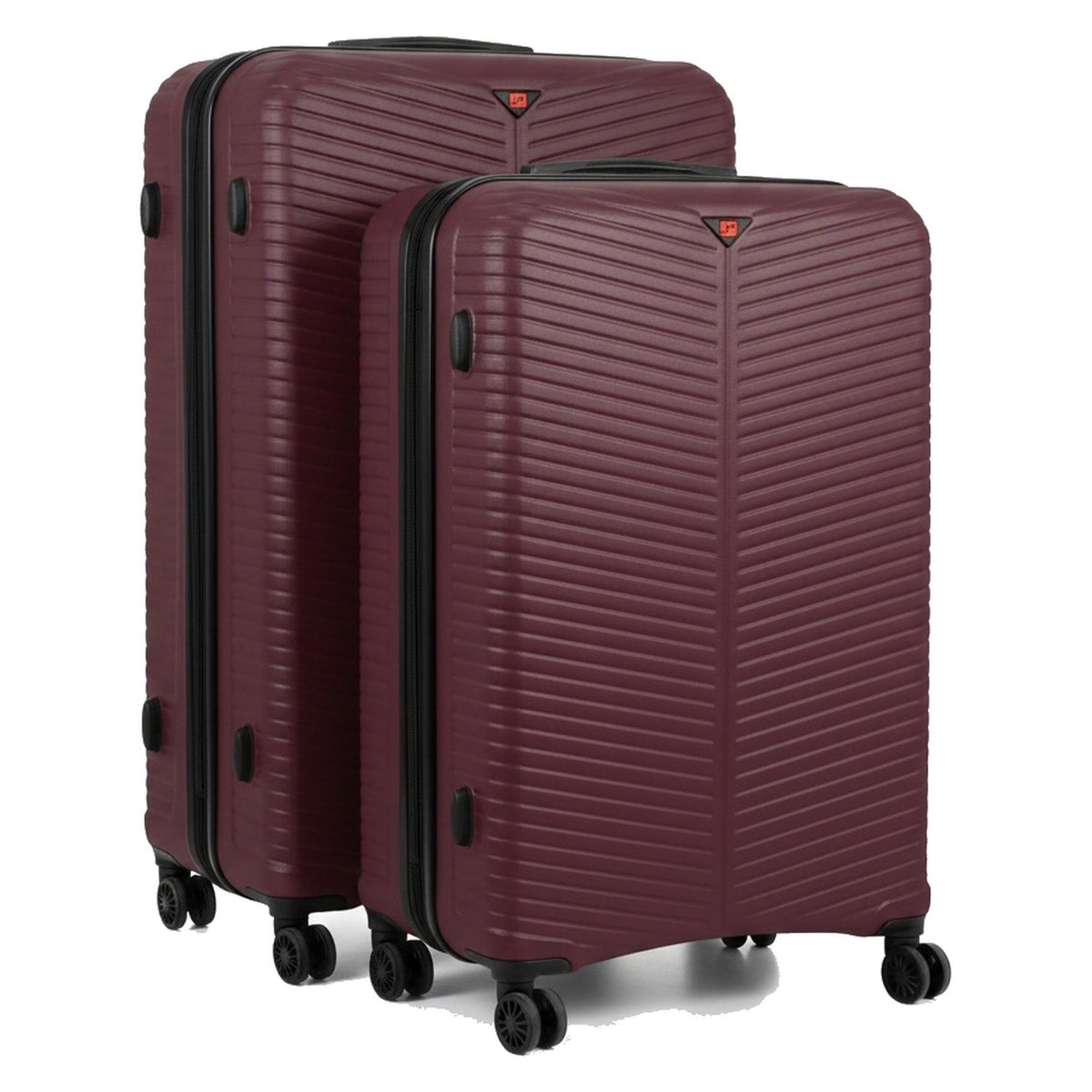 Burgundy 2 piece suitcase set