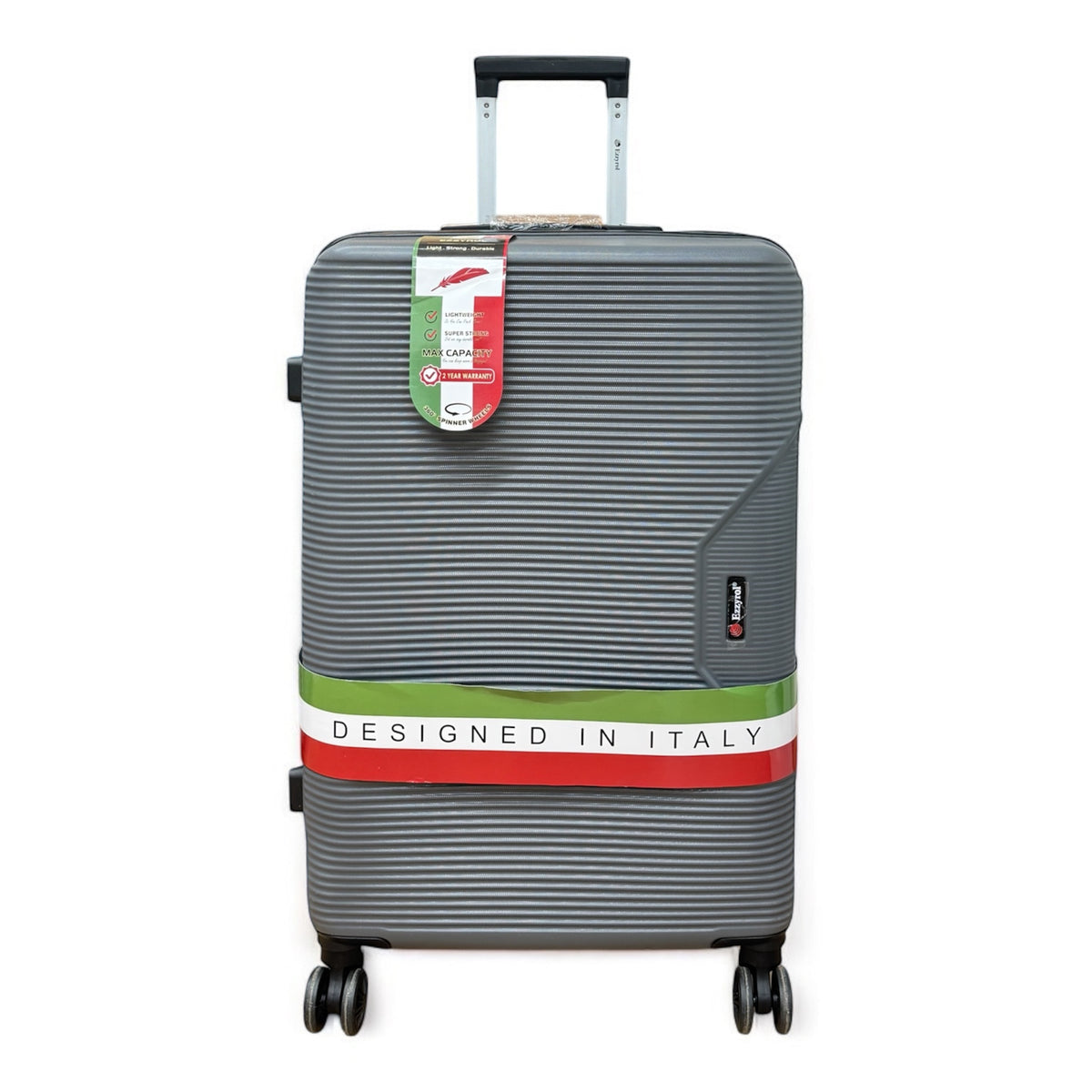 Hard Shell Cabin luggage Lightweight suitcase 54x39x20 cm carry on approved, in gray, 20"  Cabin