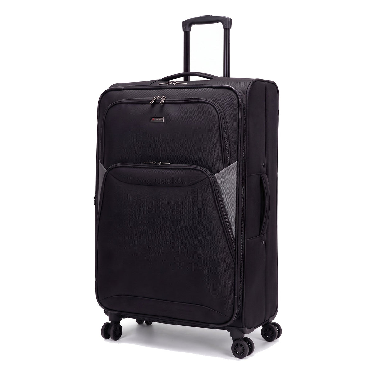 EZ114-BLACK-32 | XXL 32 | Ezzyrol Loom Black 32 inch extra large suitcase 87 x 58 x 31 cm on white