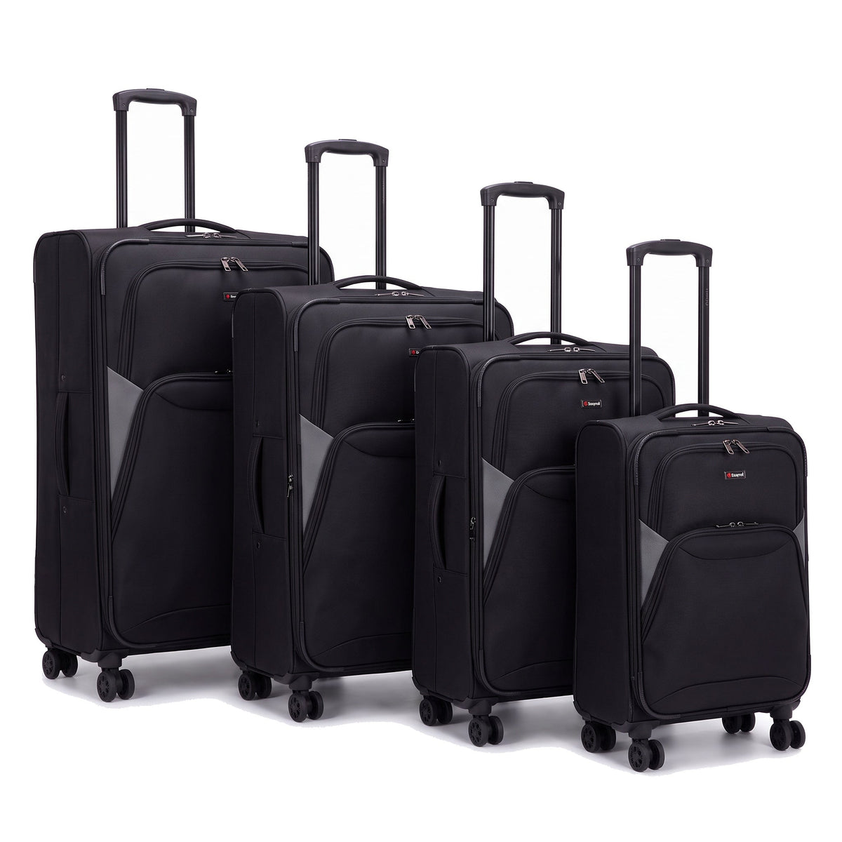 EZ114-BLACK-SET-20-26-28-32 | SET OF 4 | Ezzyrol Loom Black set of 4, 20, 26, 28 and 32 inch, on white