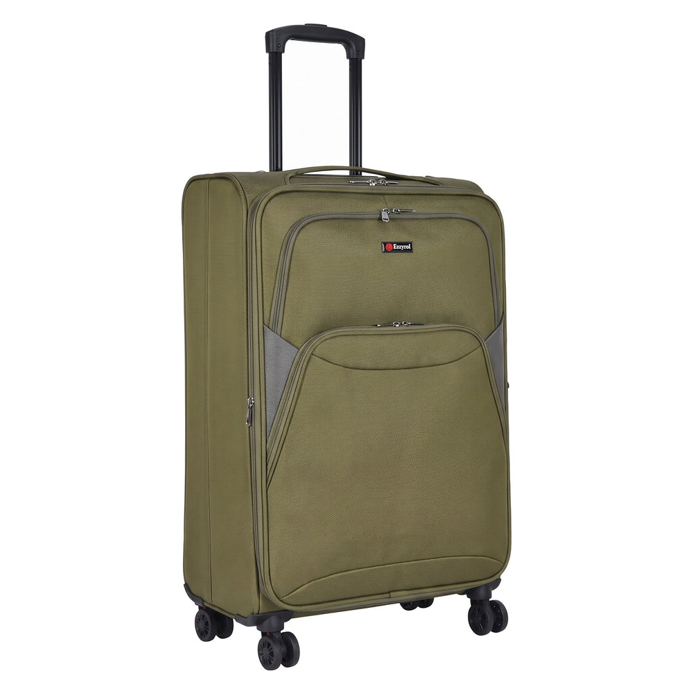 Ezzyrol Loom Green 28 inch large suitcase 79 x 53 x 28 cm on white