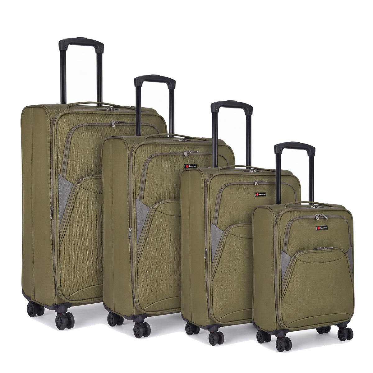 EZ114-GREEN-SET-20-26-28-32 | SET OF 4 | Ezzyrol Loom Green set of 4, 20, 26, 28 and 32 inch, on white