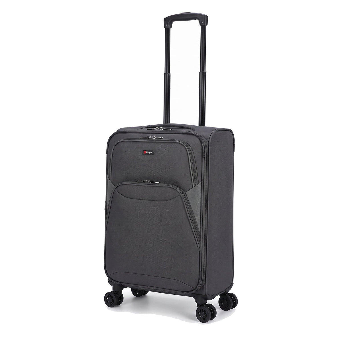 EZ114-GREY-26 | MEDIUM 26 | Ezzyrol Loom Grey 26 inch medium suitcase 72 x 48 x 26 cm on white