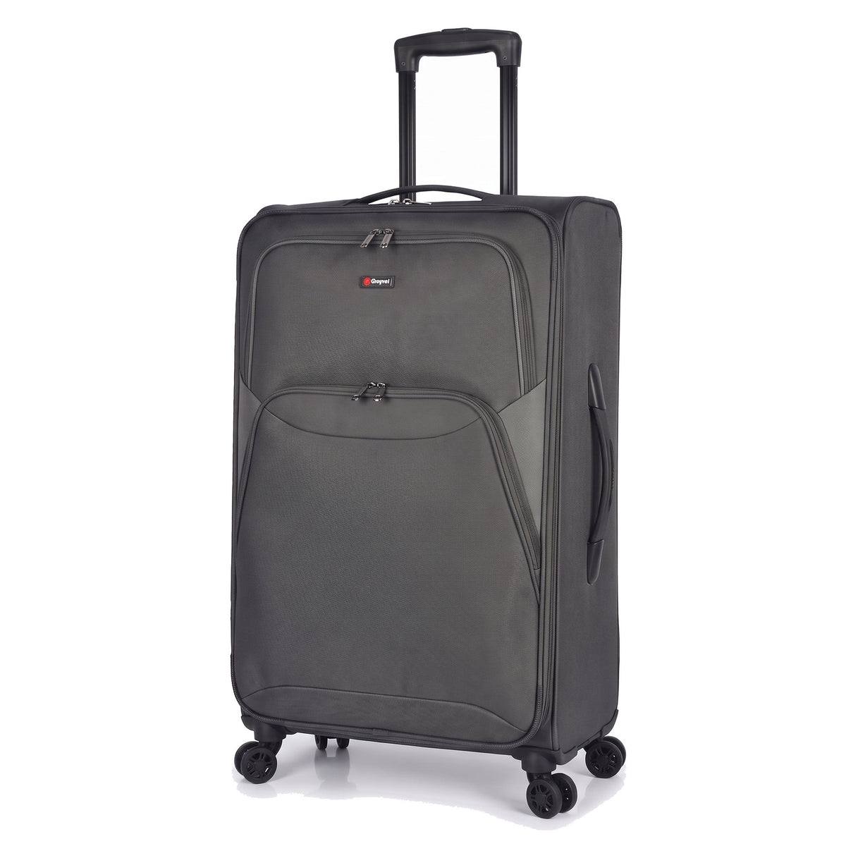 EZ114-GREY-28 | LARGE 28 | Ezzyrol Loom Grey 28 inch large suitcase 79 x 53 x 28 cm on white