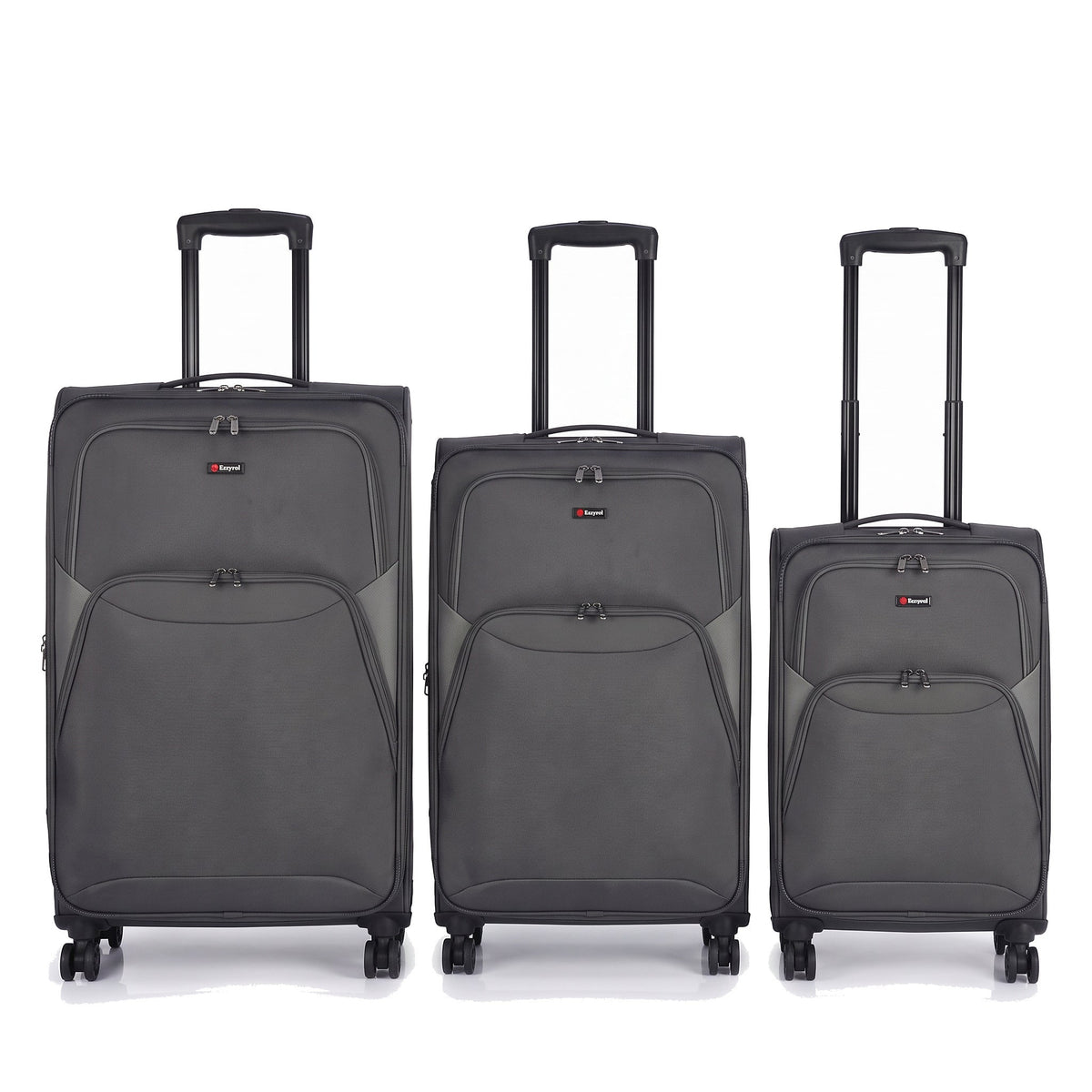 EZ114-GREY-SET-20-26-28 | SET OF 3 | Ezzyrol Loom Grey set of 3, 20, 26 and 28 inch, on white