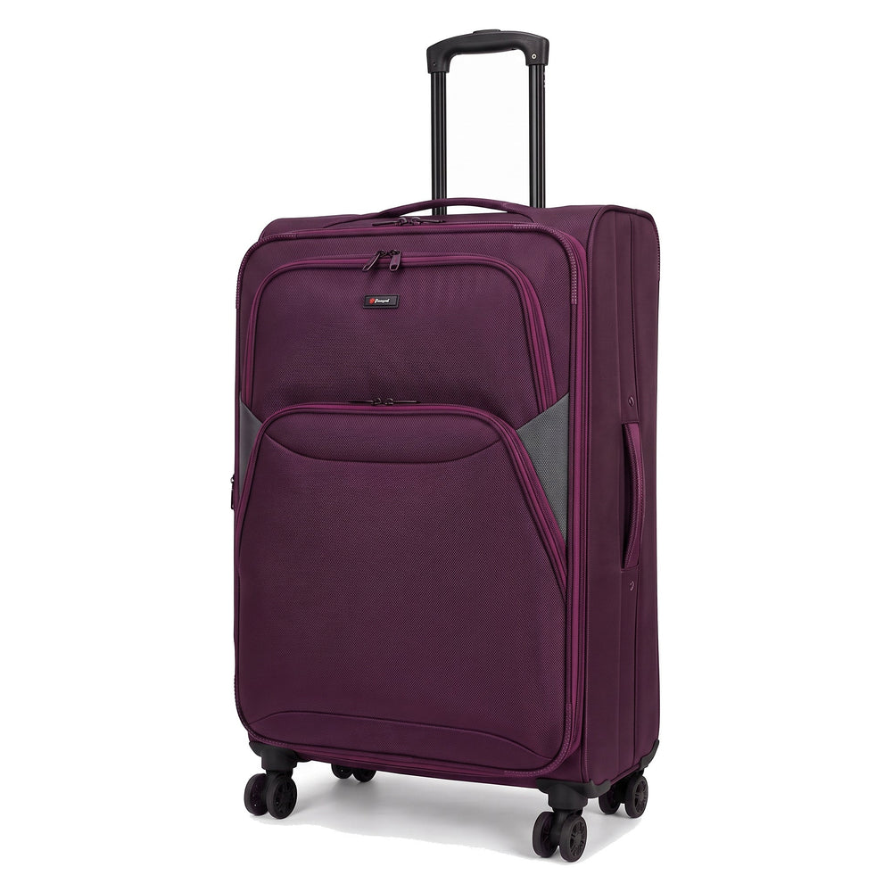 Ezzyrol Loom Plum 28 inch large suitcase 79 x 53 x 28 cm on white