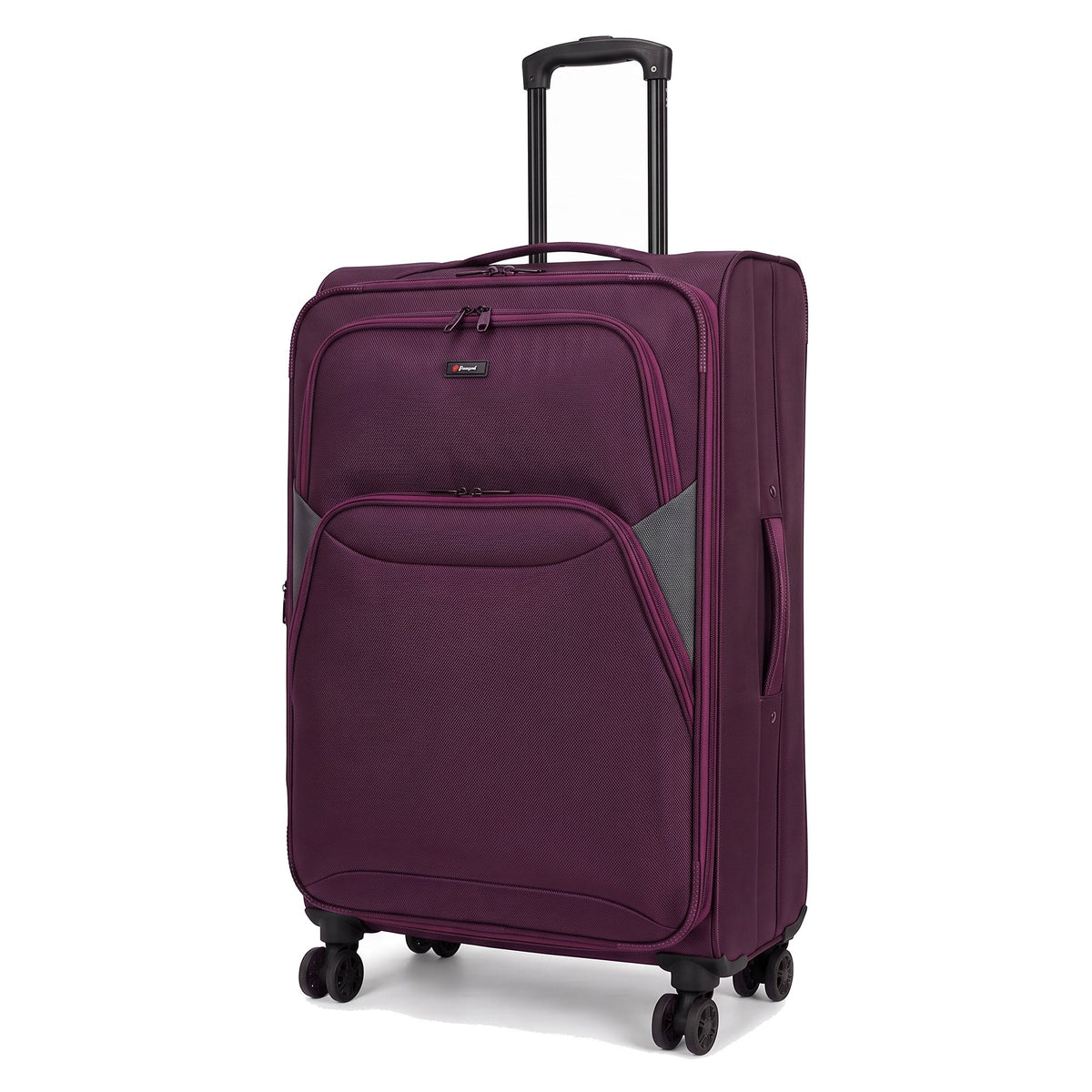 EZ114-PLUM-28 | LARGE 28 | Ezzyrol Loom Plum 28 inch large suitcase 79 x 53 x 28 cm on white