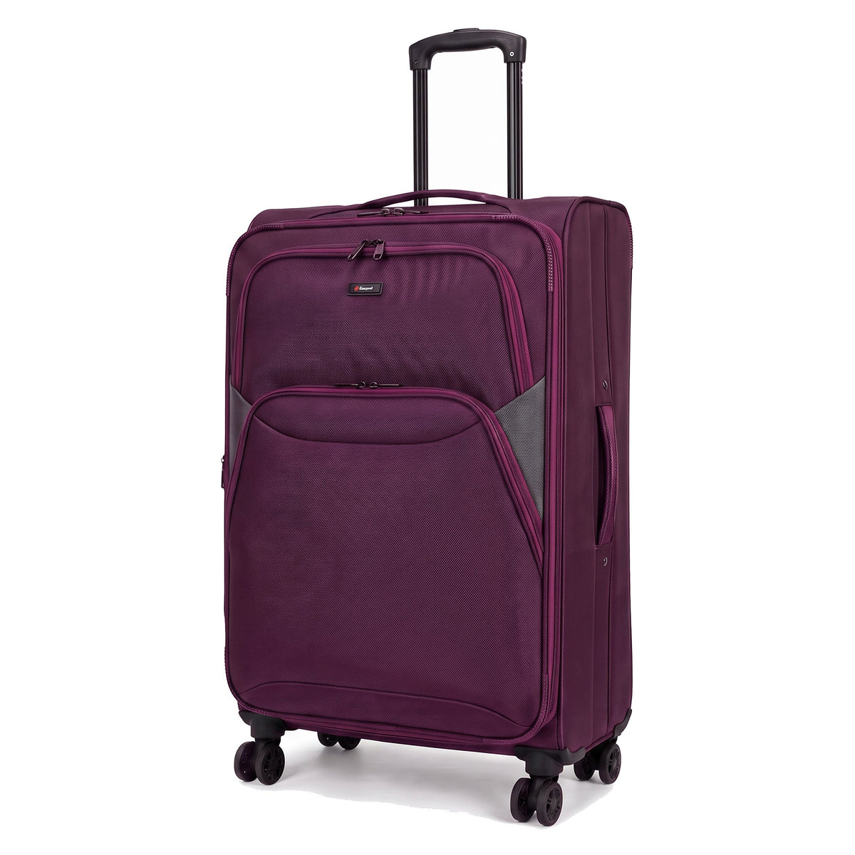 EZ114-PLUM-32 | XXL 32 | Ezzyrol Loom Plum 32 inch extra large suitcase 87 x 58 x 31 cm on white