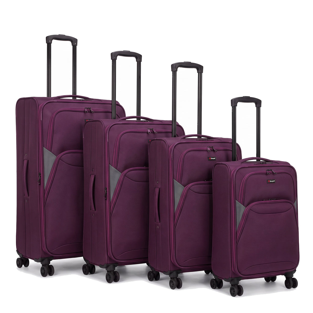 EZ114-PLUM-SET-20-26-28-32 | SET OF 4 | Ezzyrol Loom Plum set of 4, 20, 26, 28 and 32 inch, on white
