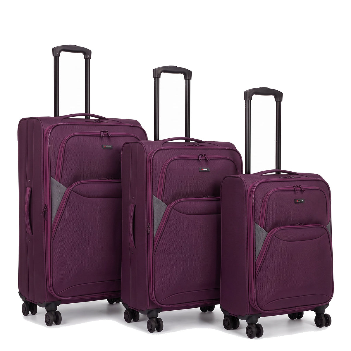 EZ114-PLUM-SET-20-26-28 | SET OF 3 | Ezzyrol Loom Plum set of 3, 20, 26 and 28 inch, on white