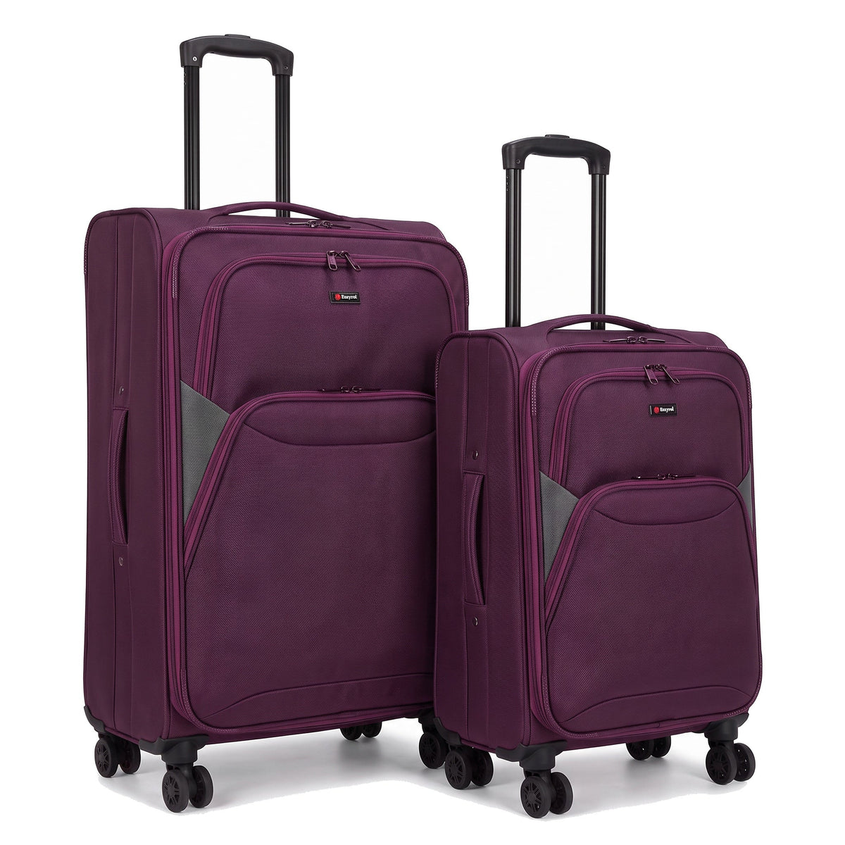 EZ114-PLUM-SET-20-26 | SET OF 2 | Ezzyrol Loom Plum set of 2, 20 and 26 inch, on white