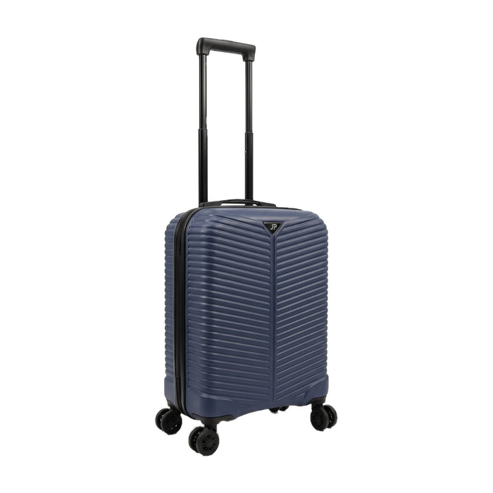 Ribbed hard shell suitcase in Navy