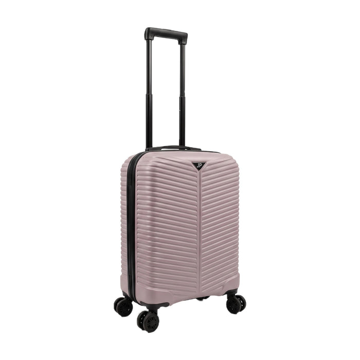 Ribbed hard shell suitcase in Plum