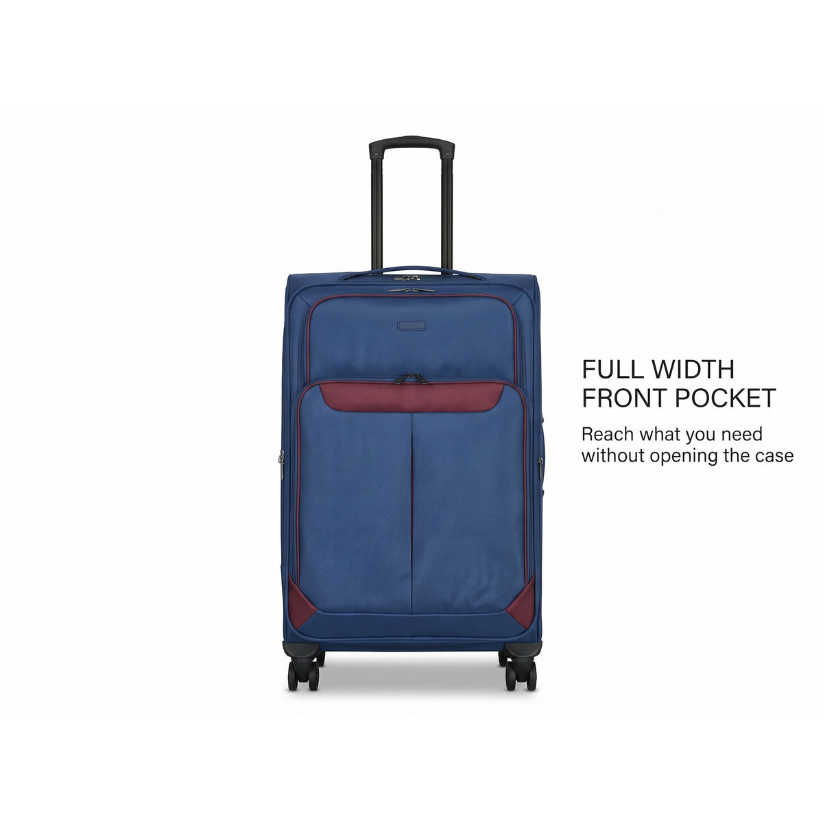 EZ333-GAL-pocket | FRONT POCKET | Ezzyrol Spindle soft shell suitcase feature