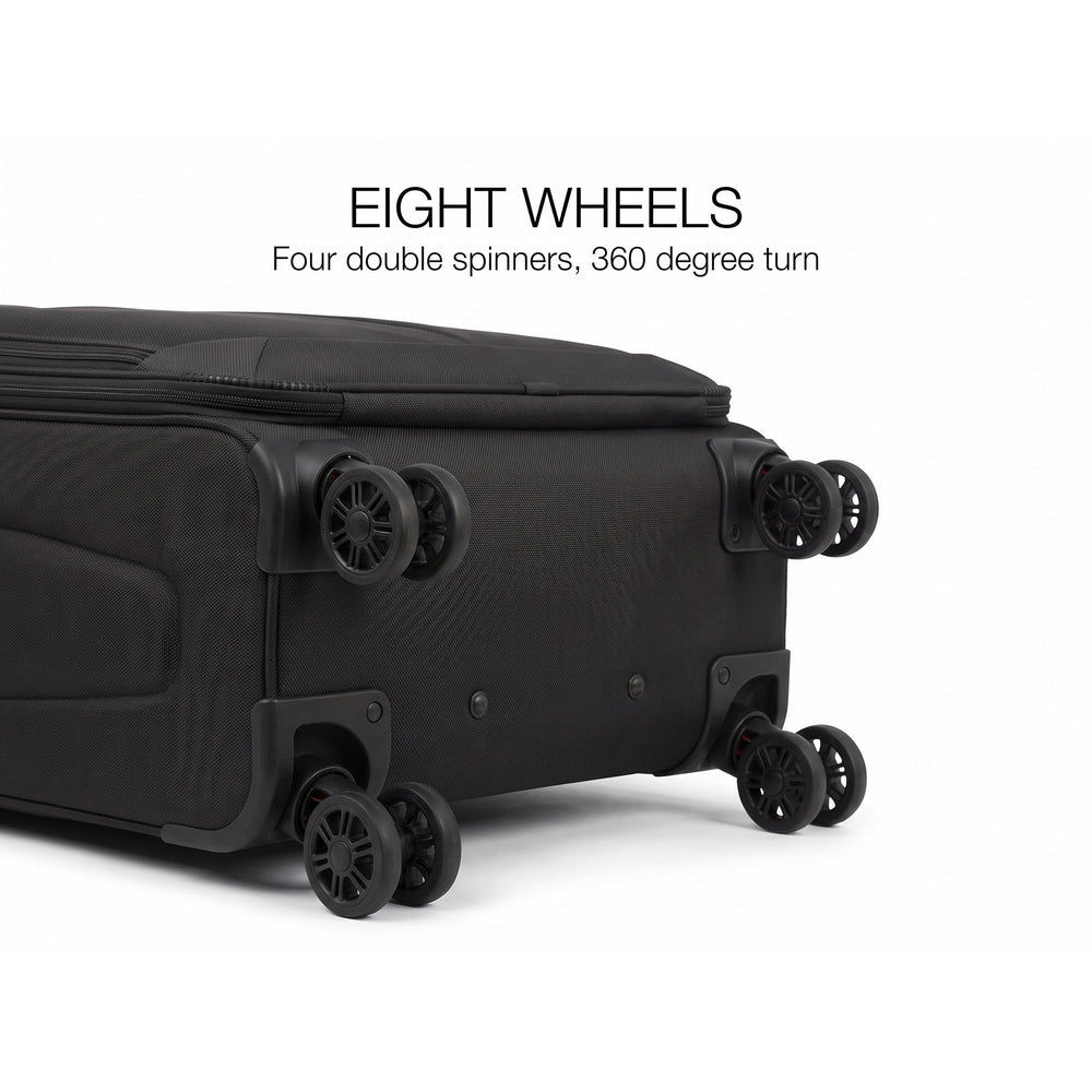 Ezzyrol Spindle soft shell suitcase feature