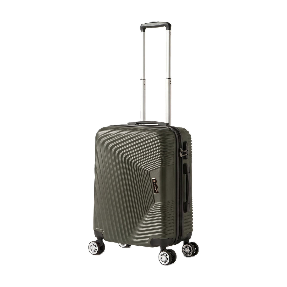 Ezzyrol Grays ABS Hard Shell Suitcase, Cabin 20 inch in Army Green