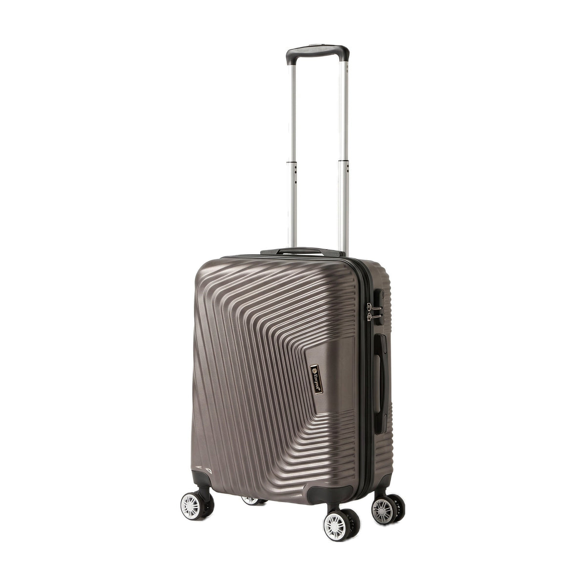 Ezzyrol Grays ABS Hard Shell Suitcase, Cabin 20 inch in Brown