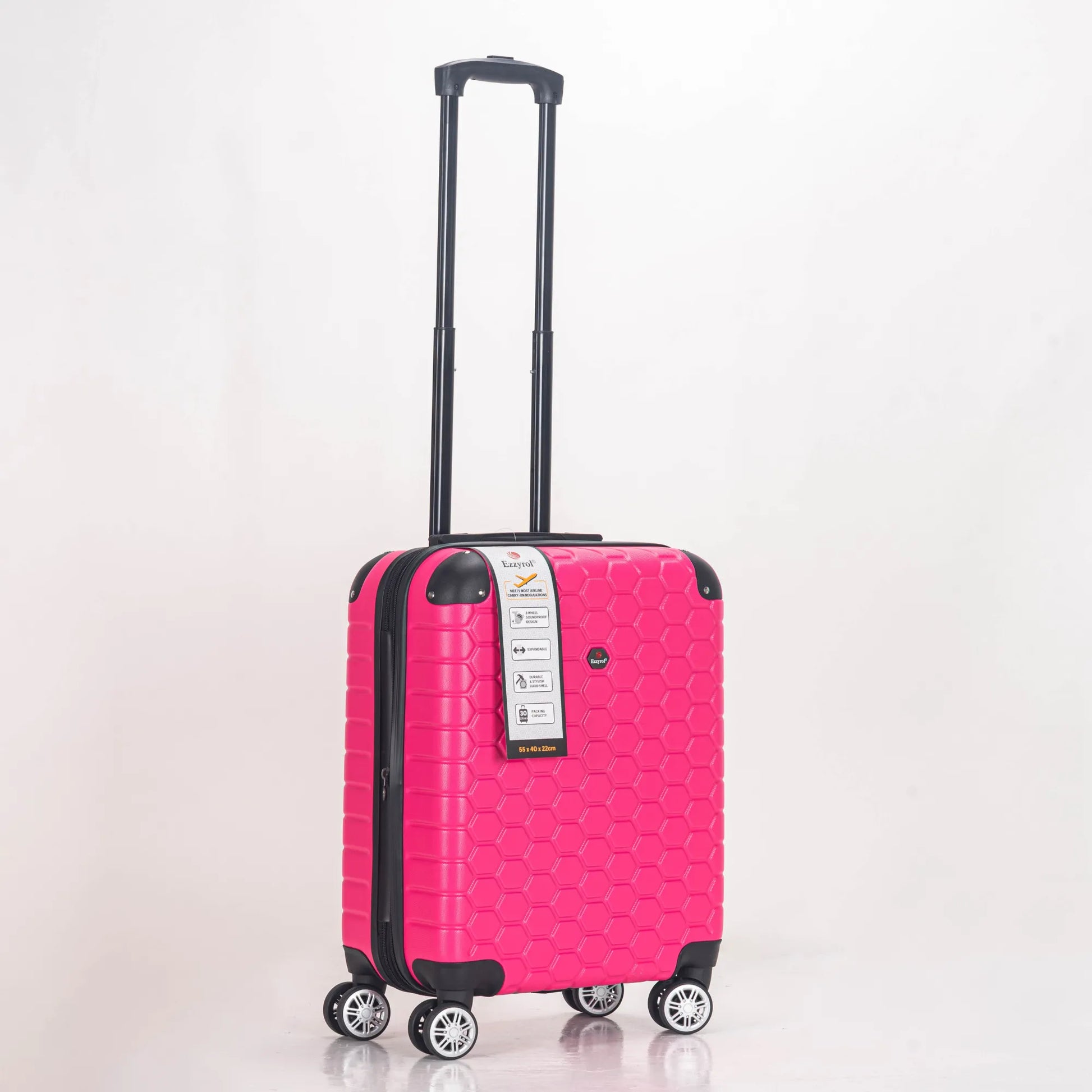Ezzyrol_Bld119_Hard_shell_cabin_luggage_20_inches_pink